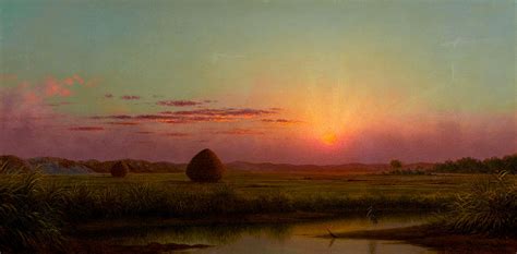 Sunset over the Marsh Painting by Martin Johnson Heade - Fine Art America