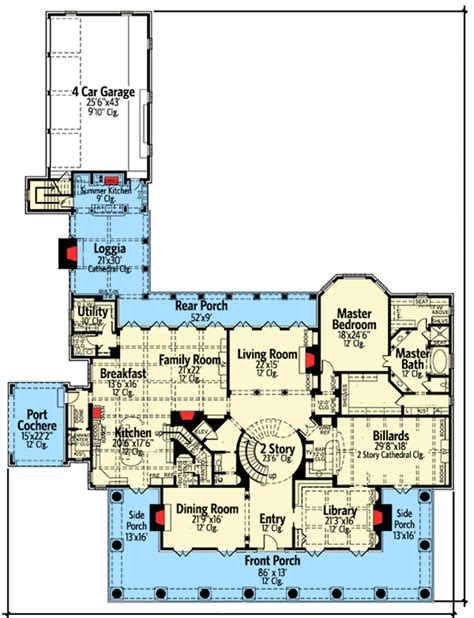 Antebellum Plantation Floor Plans - floorplans.click