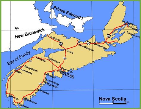 Printable Map Of Nova Scotia - Printable Maps