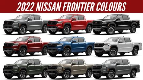 2022 Nissan Frontier Pickup Truck - All Color Options - Images ...