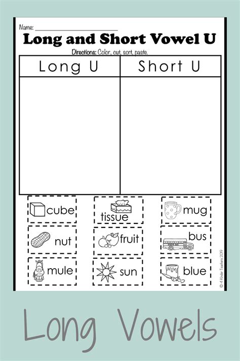 Long Vowel Worksheets | Ingles para preescolar, Fonetica en ingles ...