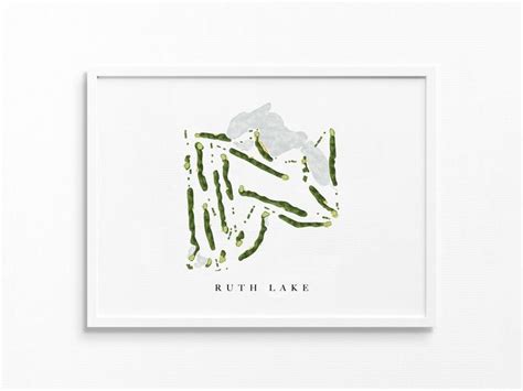 Ruth Lake Country Club Hinsdale, IL Golf Course Map, Personalized Golf ...