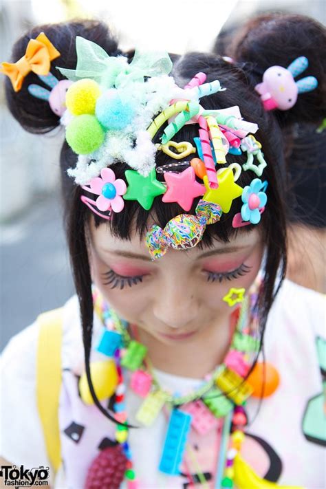 Kawaii Harajuku Decora Fashion w/ Hair Clips, Pinwheel & 6%DOKIDOKI ...