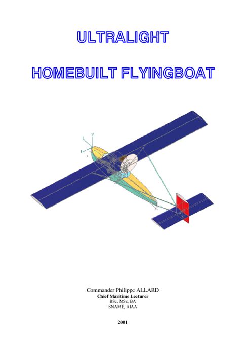 (PDF) Preliminary Design - Ultralight Homebuilt Flyingboat.pdf ...