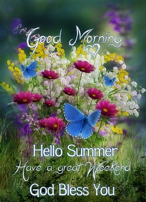 Good morning hello summer | Hello summer, Good morning, Good morning ...