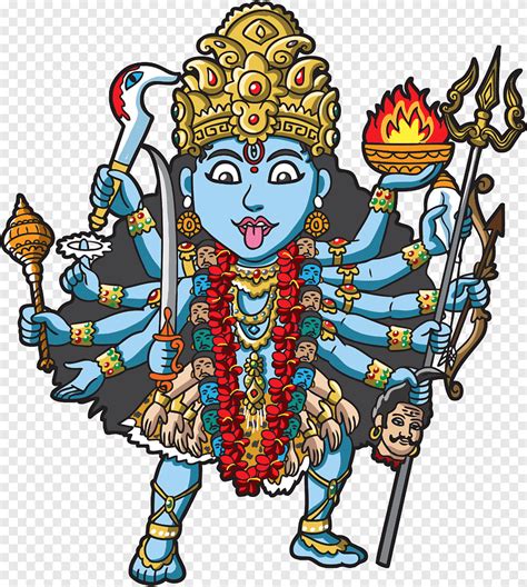 Kali Shiva Hinduism Devi, deus hindu, desenhos animados, flor png | PNGEgg