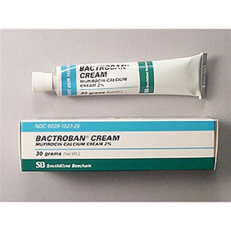 Bactroban Cream®, (Mupirocin Calcium Cream), 2%, 20mg/Gram, Cream, 30gm ...