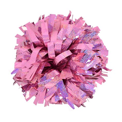 Metallic Holographic Light Pink 6" Pom - I Love Cheer®