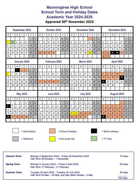 Term Dates - Manningtree High School