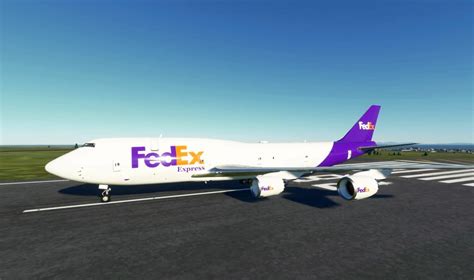 Boeing 747-8F FedEx cargo livery v1.5 - MSFS 2020 Liveries Mod