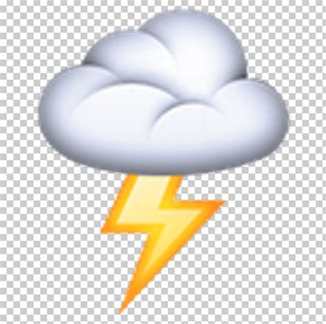 Lightning Cloud Emoji