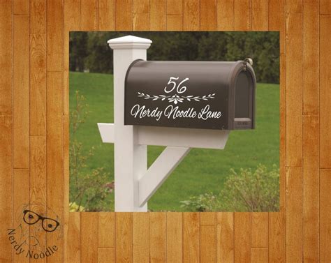 Flower Mailbox Decal Vine Mailbox Decal Custom Mailbox | Etsy