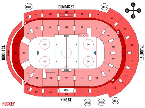 London Knights Seating Map - South Carolina Map