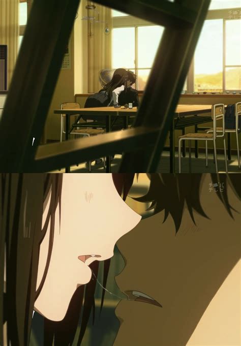 Hyouka Anime Kiss Scene