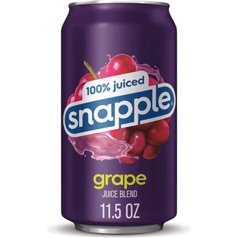 Snapple 100% Juiced Grape, 11.5 fl oz can | Shop | Foodtown