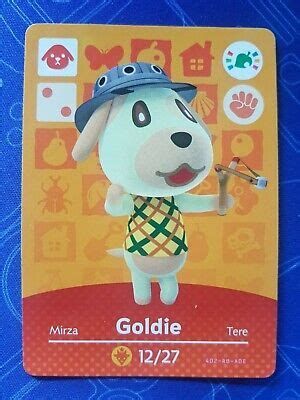 Goldie Animal Crossing Amiibo Card Single - Amiibo Festival Near Mint ...