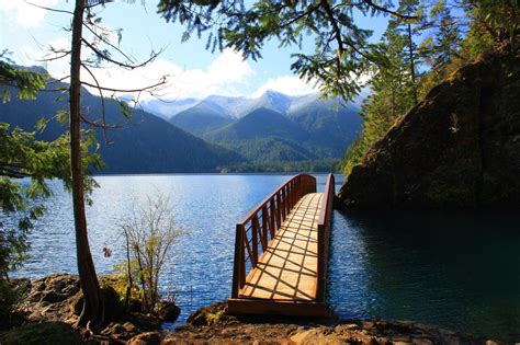 Crossing Lake Crescent | on the | Spruce Railroad Trail | Photo by ...