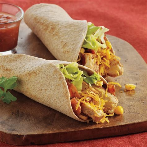 Chicken Cheese Taco Wraps Recipe from H-E-B