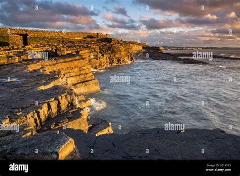 Dramatic coastal scenery and light on the Isle of Man, Irish Sea, UK ...