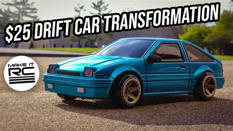 Customizing the AE86 $25 Micro RC Drift Car - YouTube