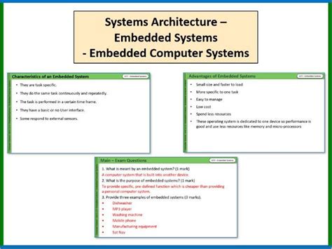 System Architecture - Embedded Systems - Embedded Computer Systems ...