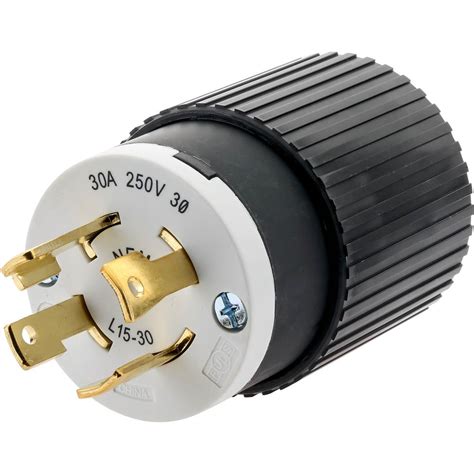 30 Amp 250V NEMA L15-30 3-Phase Twist Lock Plug - Grizzly Industrial