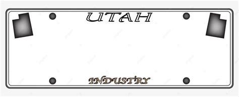 Utah License Plate License Isolated State Vector, License, Isolated ...