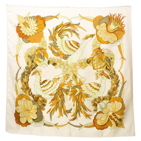 Hermes Tahiti by Cathy Latham Silk Scarf For Sale at 1stDibs