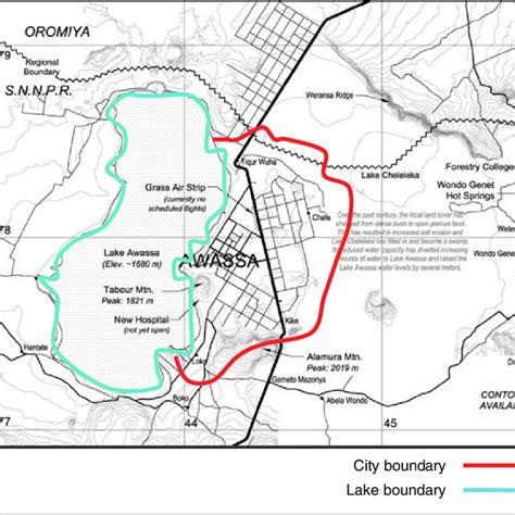 Map of Hawassa city. Source: SNNPRS Finance and Economic Development ...