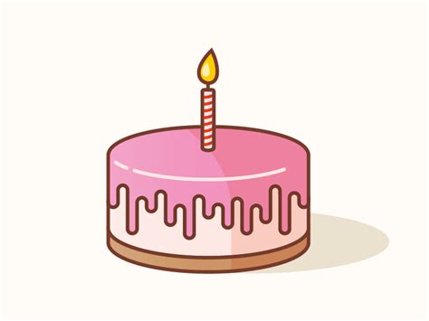 Birthday Cake | Birthday cake illustration, Cake icon, Cake illustration