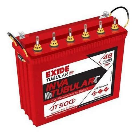 Exide Tubular Inverter Battery, 12 V, Capacity: 100Ah - 220Ah at Rs ...