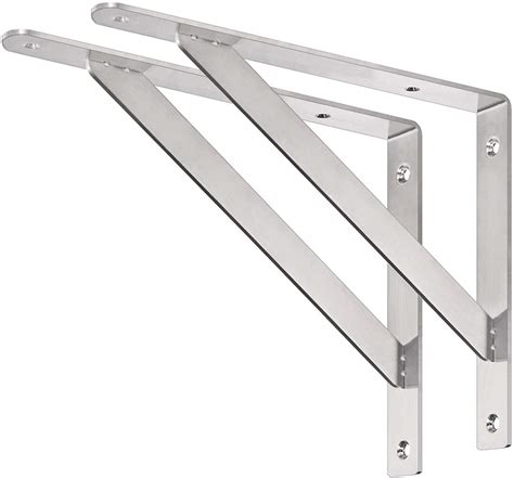 Buy DOKU 12" Shelf Bracket, Max Load 400 lb Heavy Duty Stainless Steel ...