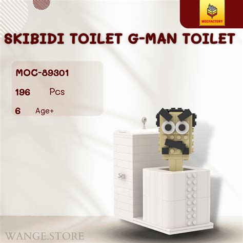 MOC Factory Movies and Games 89301 Skibidi Toilet G-Man Toilet | WANGE ...