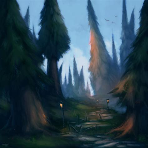 ArtStation - Silverpine Forest