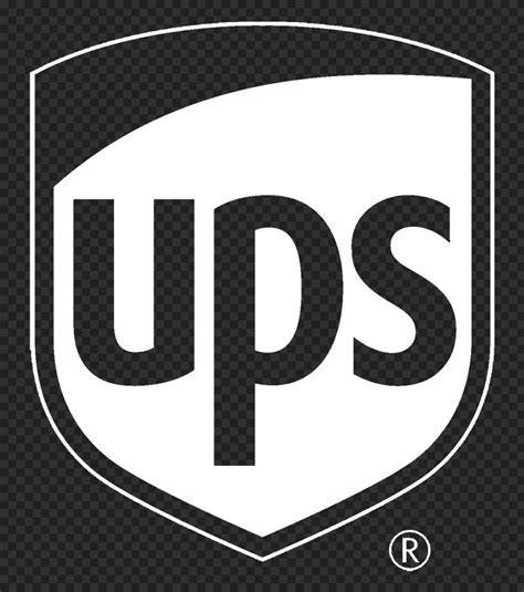 Transparent HD Ups White Logo Symbol Icon | Citypng