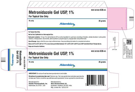 Metronidazole Gel - FDA prescribing information, side effects and uses