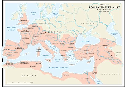 Map Of The Roman Empire Under Emperor Trajan Student, 60% OFF