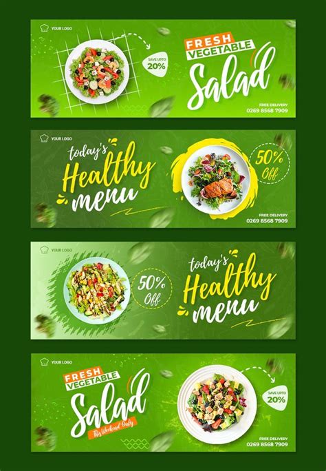 Healthy Food Facebook Cover Templates PSD | Facebook cover template ...