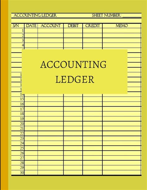 Weekly Ledger Template