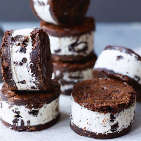 Brownie Ice-Cream Sandwich Recipe | Epicurious