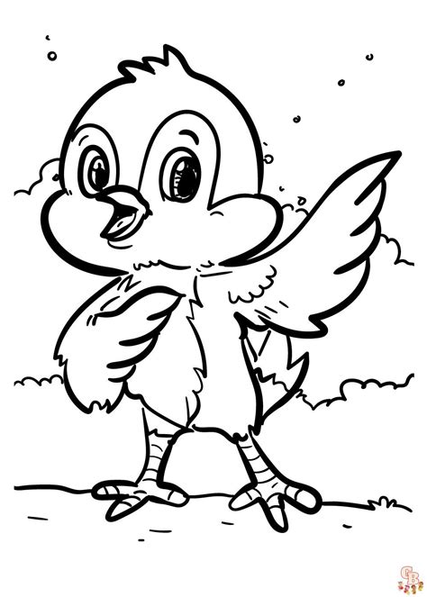 Cute Birds Coloring Pages - უფასო დასაბეჭდი ფურცლები ბავშვებისთვის