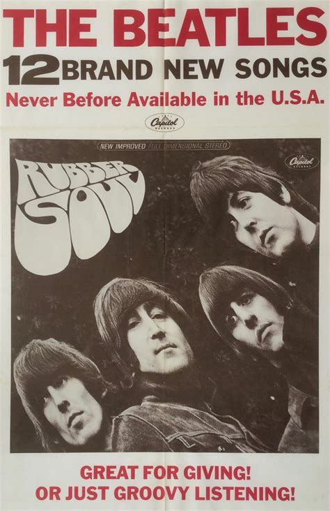 The Beatles – 1965 Capitol Records “Rubber Soul” Promo Poster