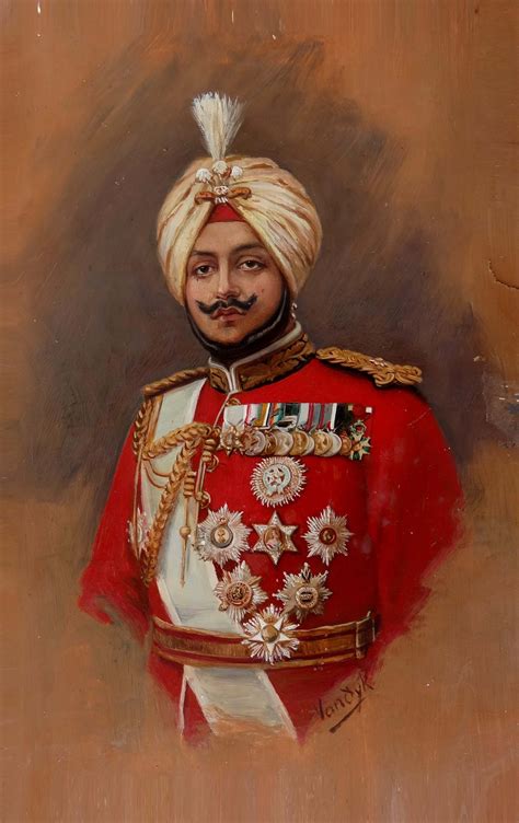 Maharaja Bhupinder Singh oil portrait by Vandyk | India in Art ...