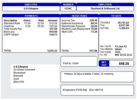 10+ Payslip Templates - Word Excel PDF Formats