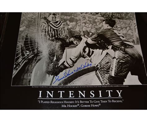 Gordie Howe Mr. Hockey Autograph Intensity Poster