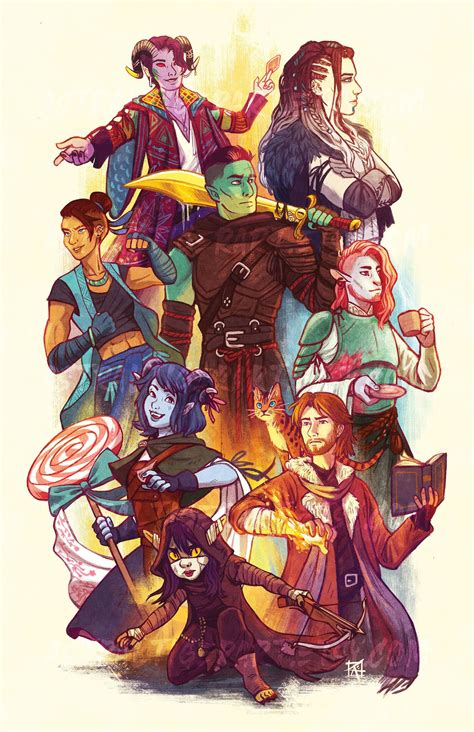 The Mighty Nein 11x17 Critical Role Fan Art Poster | Etsy