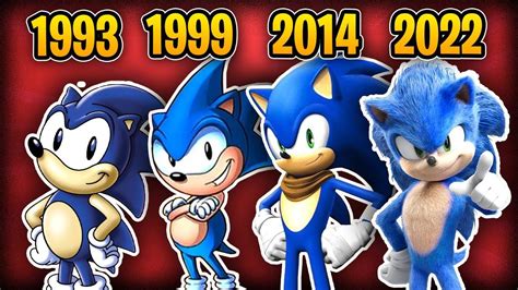 Sonic the Hedgehog Evolution in Movies & Shows (2022) in 2022 | Game ...