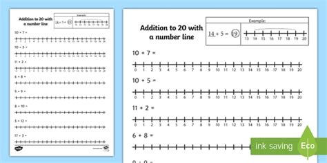 Addition to 20 Worksheet - Maths - Primary Resources