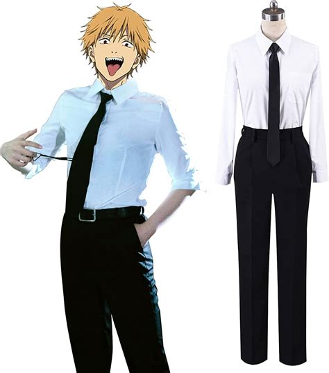 Amazon.com: ShioewBy Chainsaw Man Anime Cosplay Costume Makima Denji ...