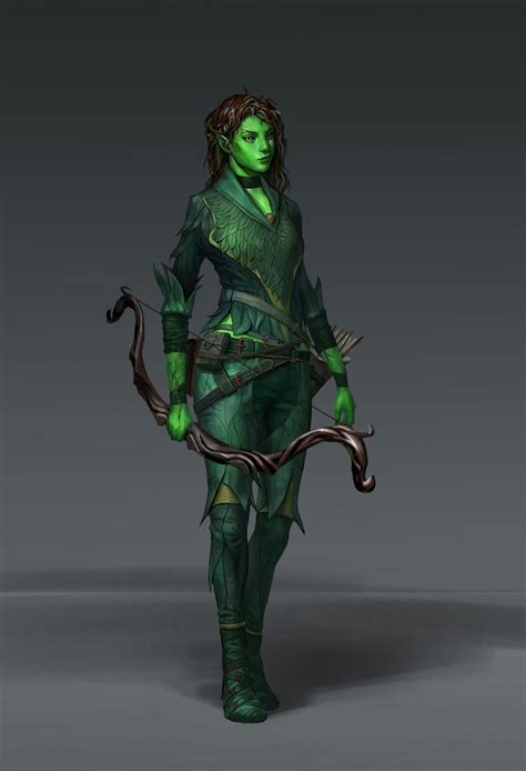 Dryad archer | Character portraits, Character art, Concept art characters